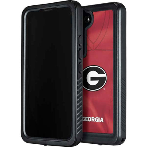 University of Georgia Red Jersey Galaxy S24 Plus Waterproof Case
